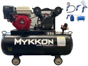 Compresor Autonomo 100l, Bencina 7,5 Hp Mykkon Japon
